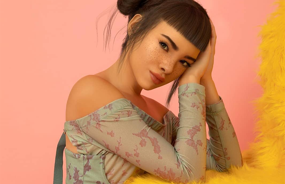 Виртуальная модель Лил Микела
